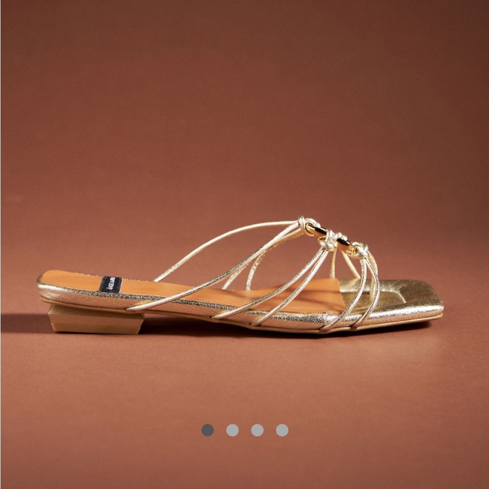 NWT By Anthropologie Strappy Sandals SKU, size 7- 7.5 or EU 38, brand new in box